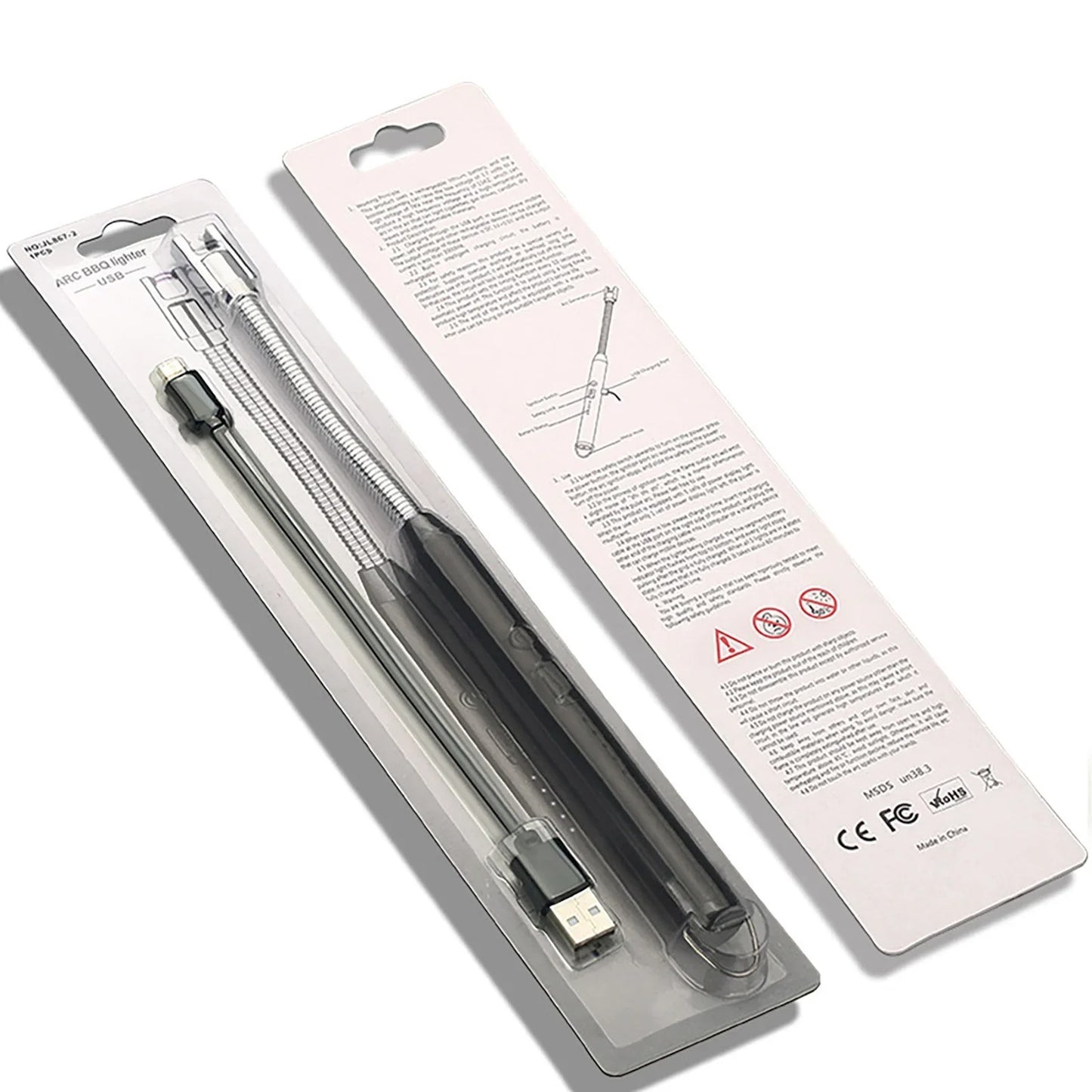 360° Outdoor Kitchen Lighter | USB Rechargeable Electronic Arc Lighter With Flexible Neck, Safety Lock (Random Color)